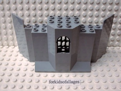 Lego #48490 Pared Castillo con Barras Ventanas 3x8x6 y 2x #87421 Panel Esquinero 3x3x6 Foto 1 de 3