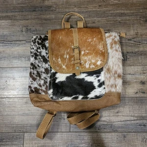 Borsa zaino Myra in pelle bovina in ottime condizioni D - Foto 1 di 10