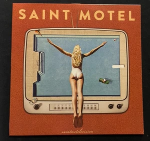 Saint Motel-Saintmotelevison Black/white Splatter 12” Vinyl Record HTF OOP - Picture 1 of 8