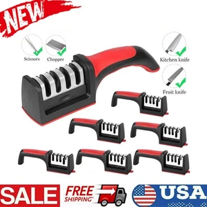 4 Stage Knife Sharpener Professional Durable Ceramic Diamond Steel Kitchen Hot - Picture 1 of 6