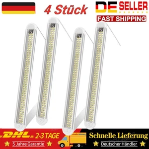 4x Coche 12 V LED Luz Interior Bar Tubo Tira Lámpara Furgoneta Barco Autocaravana Caravana - Imagen 1 de 15