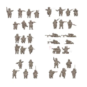 15mm ww2 German Afrika korp infantry pack x56 figs O group FOW - Picture 1 of 7