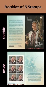 Canada Indigenous Leaders Julia Haogak Ogina P booklet 6 MNH 2025 - Picture 1 of 3