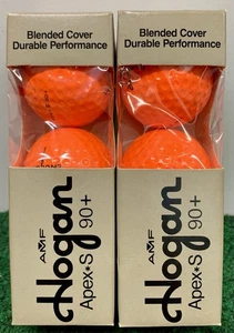 AMF Ben Hogan Apex*S 90+ Orange Golf Balls 2 Sleeves (6) New Old Stock - Picture 1 of 6