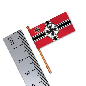 German Naval Flag (Vinyl) 1:32 Scale Flag 30mm(w) / Pole 35mm(h) for Model Boat - Picture 1 of 3