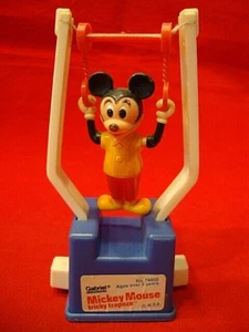 Mickey Mouse TRICKY TRAPEZ DRUCKKNOPF AKROBAT SPIELZEUG - Gabriel Toys für Disney HK - Bild 1 von 7