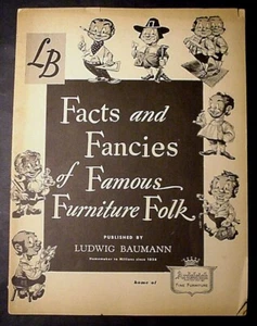 RARE "FACTS and FANCIES of FAMOUS FURNITURE FOLKS" DUNCAN PHYFE, HEPPLEWHITE..+ - Picture 1 of 11