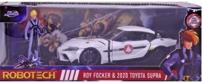 Robotech 1:24 2020 Toyota Supra Die-cast Car & 2.75" Roy Focker Figure - Image 1 of 4