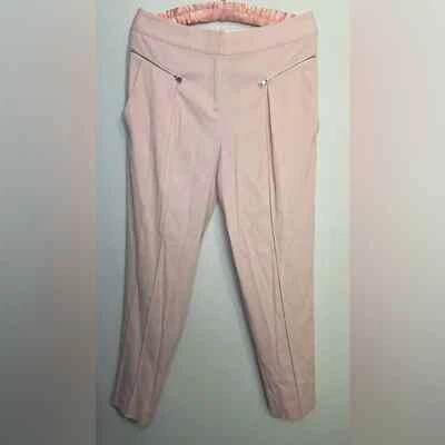 Rebecca Taylor pastel pink pleated suiting pants size 6 - Image 1 of 4