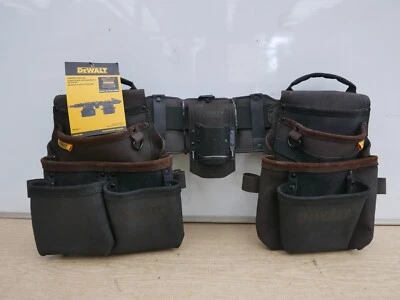 DeWALT DWST50113-1 PREMIUM LEATHER TOOL RIG APRON + DWST40901-1 SUSPENDERS - Image 1 of 4