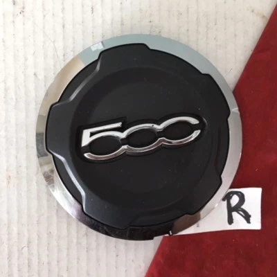 #R 2012-17 Fiat 500 negro cromo tapa central moldura OEM 735574469 Foto 1 de 4