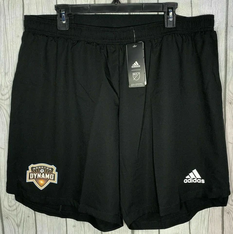 Mens Adidas MLS Houston Dynamo Aeroready Soccer Shorts Black EH8640 NWT $60 Cover