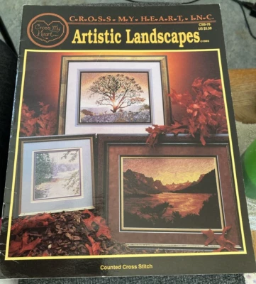 Vtg Rare CROSS MY HEART, INC Artistic Landscapes Cross St '92 Bk CSB-76 - Image 1 of 4