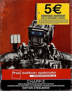 Chappie 2-Disc FNAC Limited Edition SteelBook (Region A, B & C/2 France Import) - Picture 1 of 2