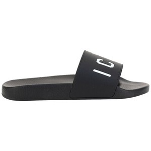 Dsquared2 Spring Summer 2020 dsquared2 slippers in black and neon green -  DY0001 P2339 H0672