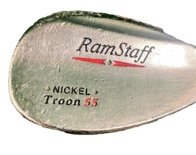 RAM Staff Troon Nickel Sand Wedge 55* Men's RH Factory Grip Stiff Steel 35.5" - Image 1 of 4