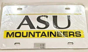 ASU Mountaineers Laser Mirrored License Plate Tag - Picture 1 of 1