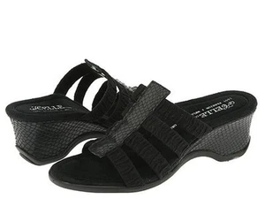Helle Comfort Selma Black Sandals Shoes 36 5.5 - Picture 1 of 8