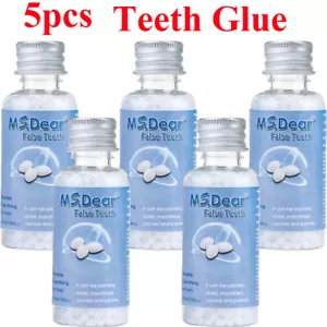 5 PIEZAS Cuentas de Reparación de Dientes Gránulos, Pellets Dentales Moldeables Temporales, Dientes Falsos - Imagen 1 de 20