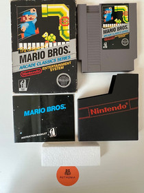 Mario Bros Arcade Nintendo Nes Game NTSC 5 Screw Version Boxed With Manual CIB