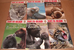ZooBorns Ready-To-Read 6 Book Set NEW - Imagen 1 de 2