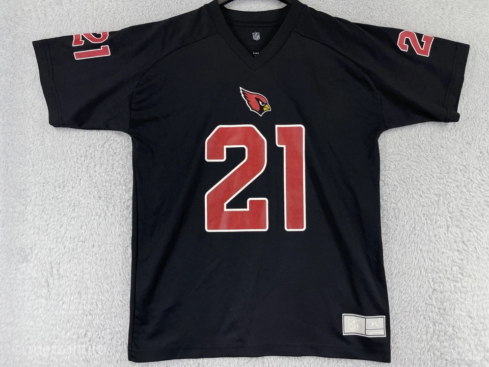 Футболка молодежная Arizona Cardinals очень большая черная No21 вид футболки Патрика Петерсона - Изображение 1 из 4