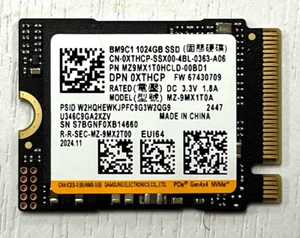 Samsung 1TB M.2 NVMe Gen4 2230 SSD - Used, Working - Photo 1/2