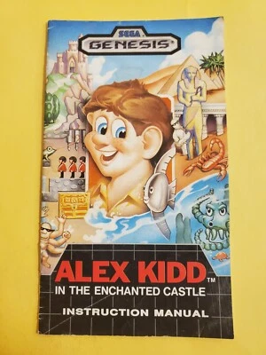 Alex Kidd in the Enchanted Castle - Sega Genesis Authentic Manual Only - Image 1 of 2