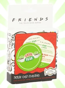 Friends Serie Televisione TV Show Central Perk Trivia Gioco 20 Sottobicchieri Quiz - Foto 1 di 3