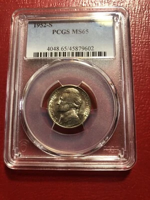 1952-S Jefferson Nickel PCGS MS65 Please Check Out Our Inventory - Image 1 of 4
