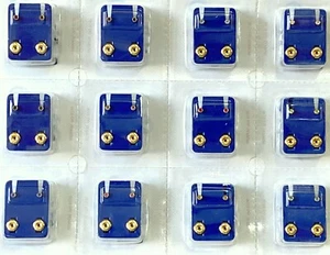 Hypoallergenic 24ct Gold Plated 2mm MINI Caflon Ear Piercing Studs Earring - Picture 1 of 168