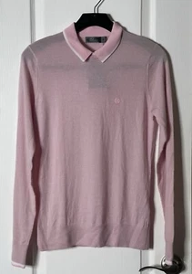 Suéter polo de golf rosa cachemir peso pluma G/Fore para mujer talla S nuevo con etiquetas - Imagen 1 de 8
