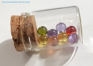 6mm Zirconia Synthetic flame fusion  Spheres Orb No Hole Lab Created Gem Slurper - Picture 1 of 1