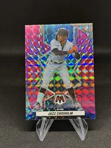 2022 Panini Mosaik rosa tarnfarben Mosaik #156 Jazz Chisholm Miami Marlins - Bild 1 von 2