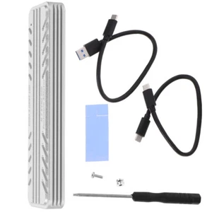 M.2 SSD-Gehäuse, Aluminiumlegierung, SSD-Gehäuse, SSD-auf-USB-C-Adapter, Zubehör - Afbeelding 1 van 12