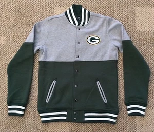 Kids Youth Boys M 10 Yr NFL Team Apparel Green Bay Packers Snap Front Jacket - Picture 1 of 3
