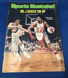 Julius Erving Dr. J 1976 Sports Illustrated 5/17/76 'Dr. J Slices 'Em Up' - Picture 1 of 12
