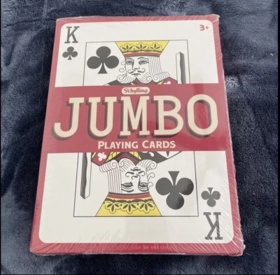 NEW-Schylling Jumbo Playing Cards The Big Deal  Giant Cards 8x11 inches long - Image 1 of 4
