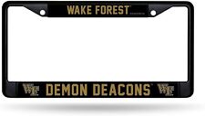 Wake Forest University Demon Deacons Black License Plate Frame Tag Cover 6 x...
