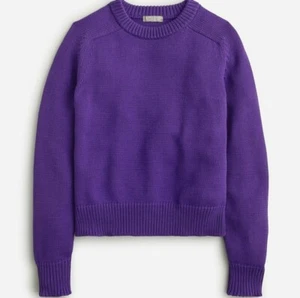 J. Crew Relaxed Pullover Pulli Medium Lila Rundhals Kuschelig Grobstrick Gerippt - Bild 1 von 9