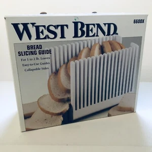 Vintage West Bend BREAD SLICING GUIDE Collapsible Sides Compact Storage 6600X - Picture 1 of 8