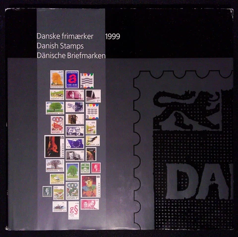 Denmark Danmark Official yearbook 1999 with MNH stamps Cover
