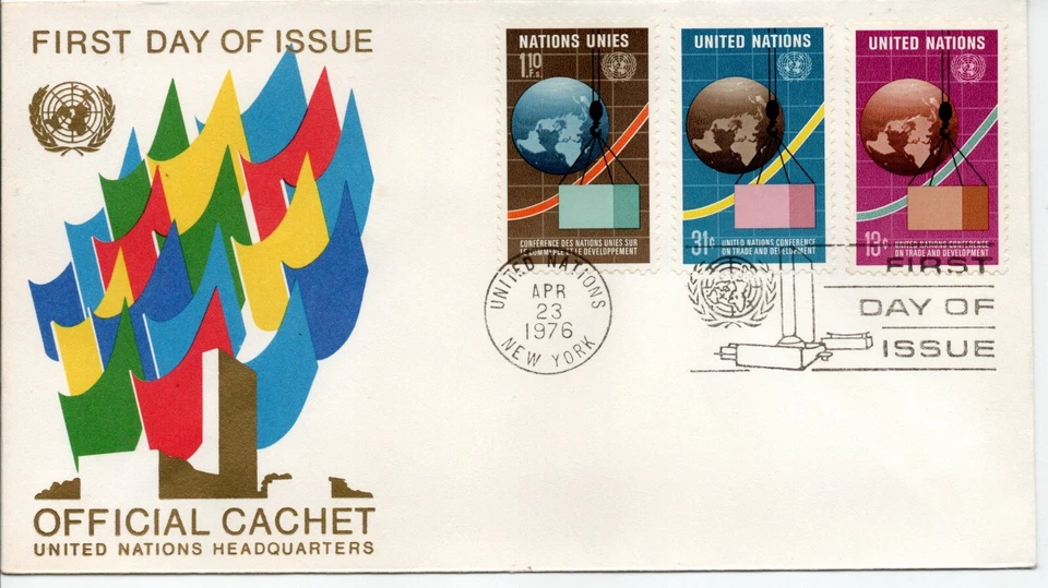 United Nations First Day of Issue Stamp - Conference on Trade and Development - Image 1 of 1