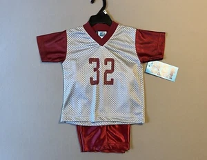 Boys 18 Months Two Piece Red/Silver Jersey Sport Top & Shorts Set, New With Tags - Picture 1 of 6