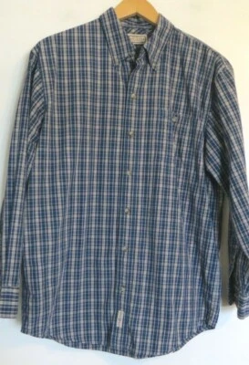 Camisa Arizona Abotonada Niños XL 18-20 Manga Larga Azul Multicolor Algodón a Cuadros Foto 1 de 4