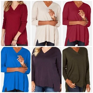 Style & Co High-Low Oversize Tunika Top - verschiedene Farben und Größen - Neu mit Etikett - Bild 1 von 15