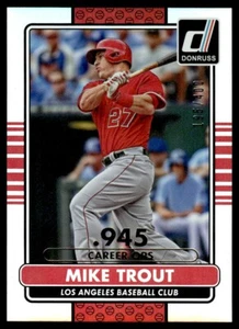 2015 Donruss Career Stat Line Mike Trout 195/400 Los Angeles Angels #100 - Picture 1 of 2