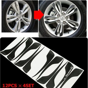 2009-2011 ix35(Tucson ix) 17inches Carbon Wheels Mask Decal Sticker No.9 Trim - Bild 1 von 1