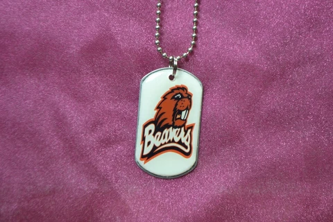 Oregon state beavers dog tag necklace #7 Cover