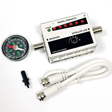 Sat Satfinder Satelliten Finder Messgerät LED TON Antenne TV digital Kompass 